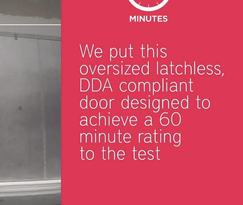 Oversized door proves a success at heat test